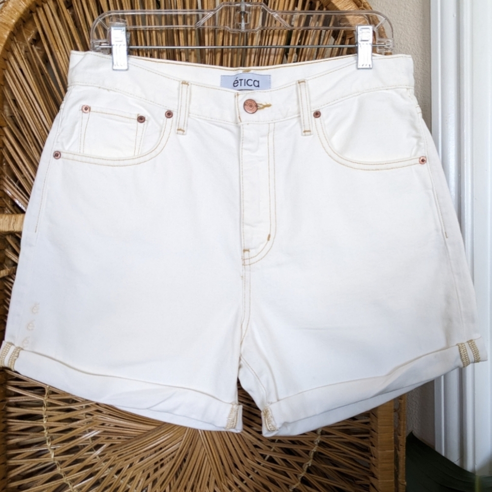 Etica Skylar Twist Roll Shorts Size 27